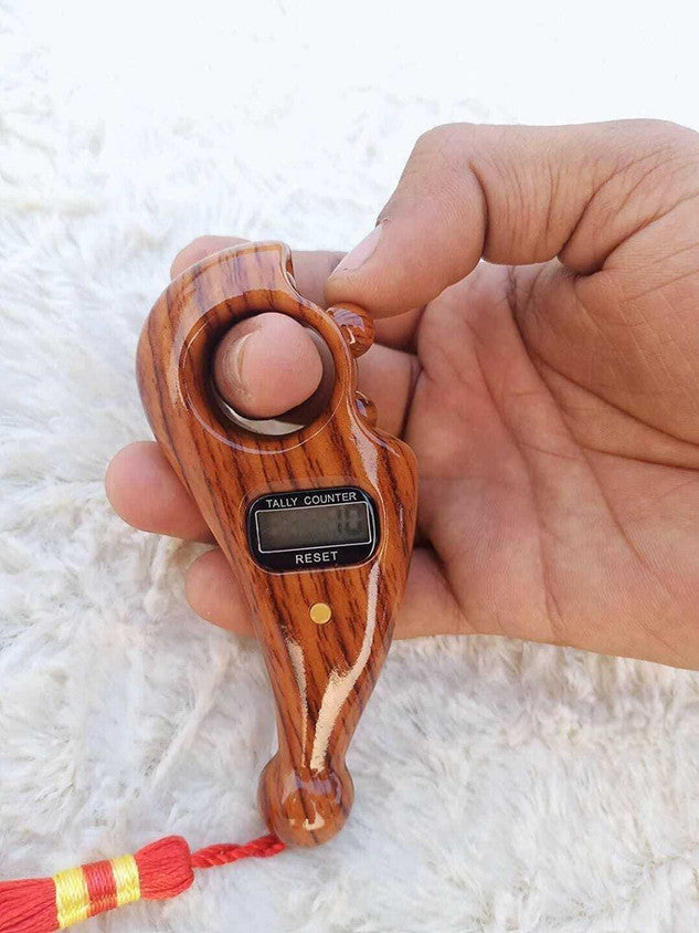 Divine Digital Jaap Mala Tally Counter – Manual Bead Counter for Spiritual Practice