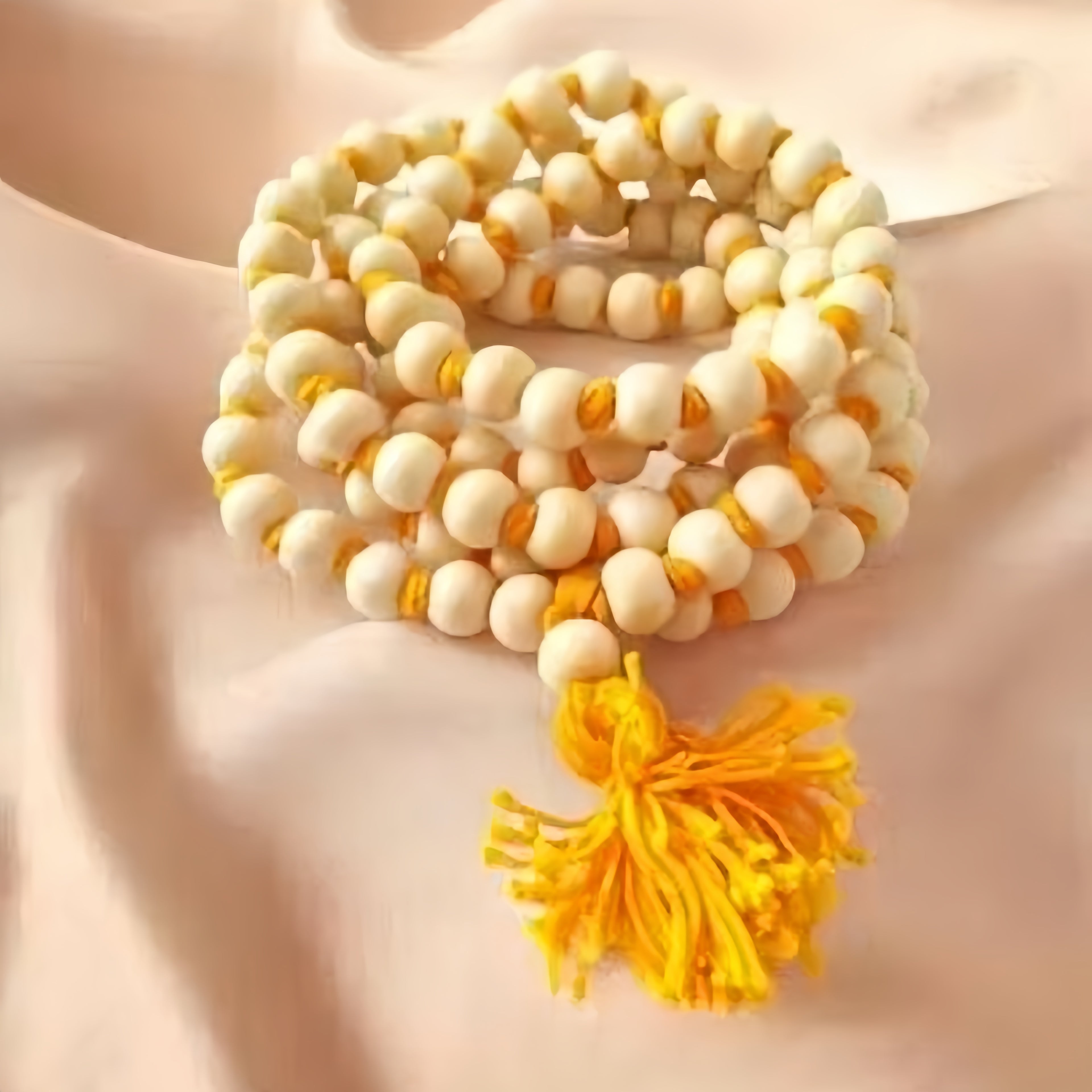 🌸 Sacred Tulsi Jap Mala – 108 Holy Beads for Devotion & Meditation