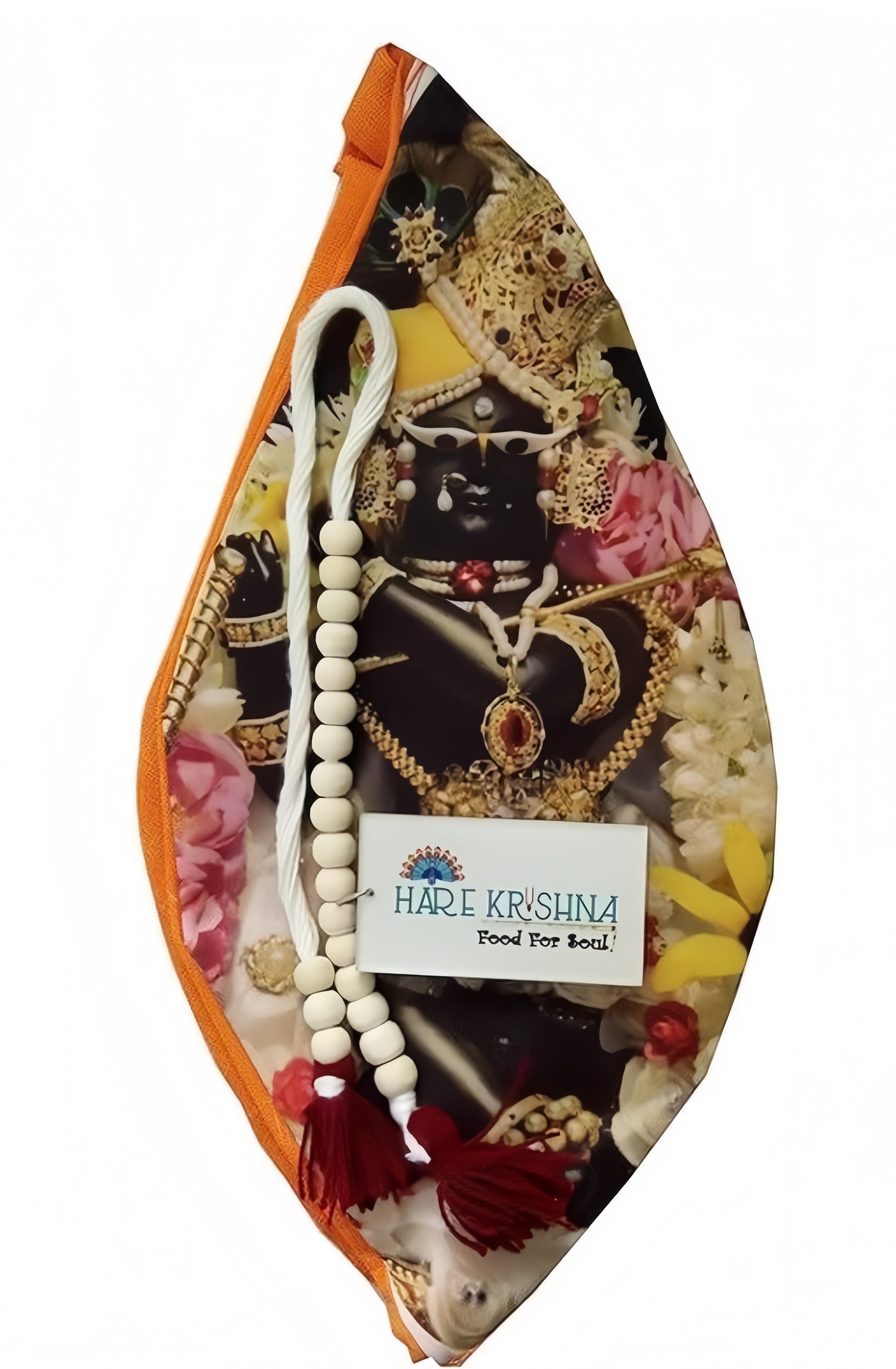 🌸 Krishna Bhakti Jap Bag – Sacred Bead Holder for Mantra Chanting & Meditation